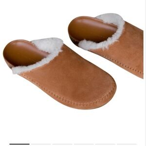 Jenni Kayne Suede Shearling-Lined Clog(6)